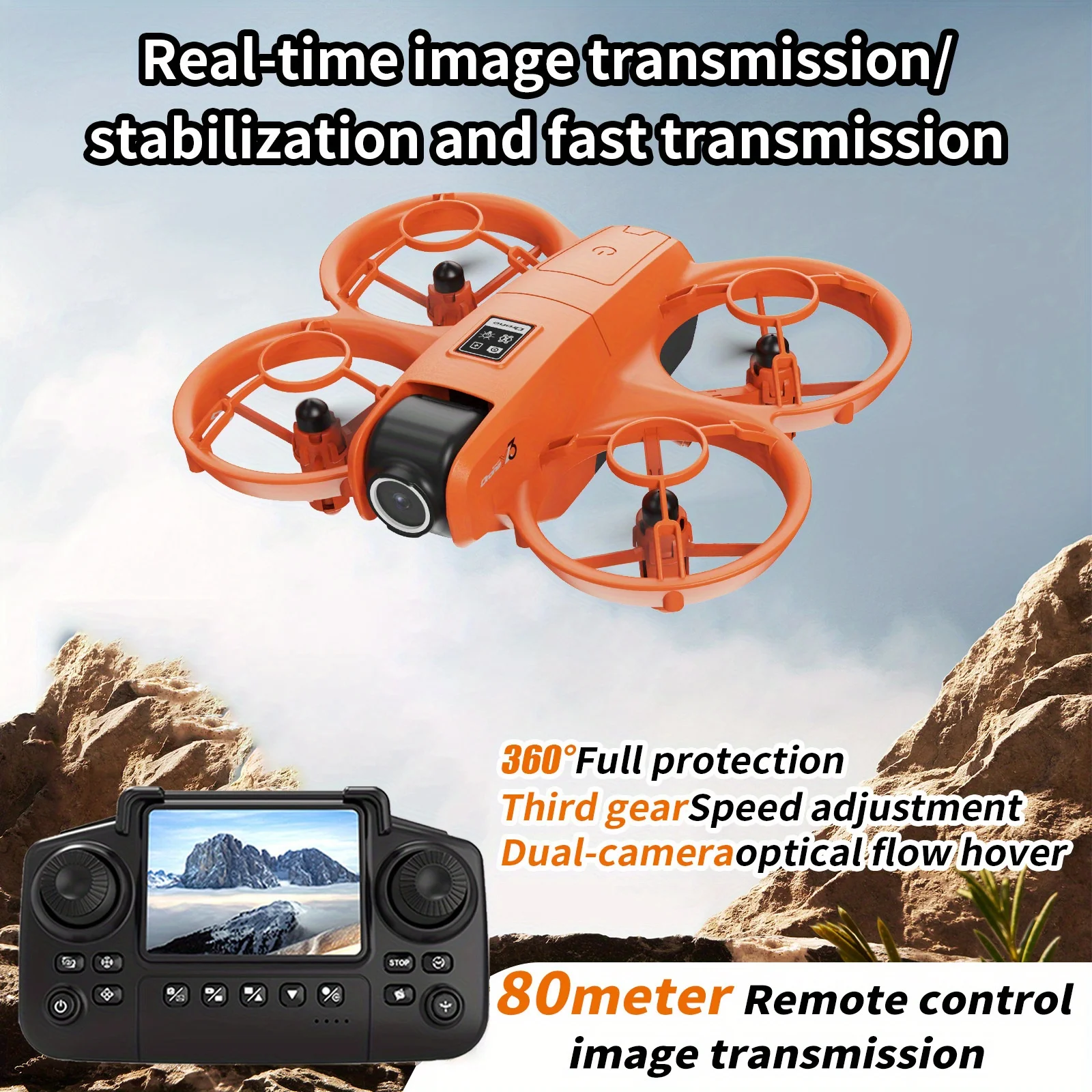 Drone Racing Camera - YL3 Foldable Travel Drone, HD Dual