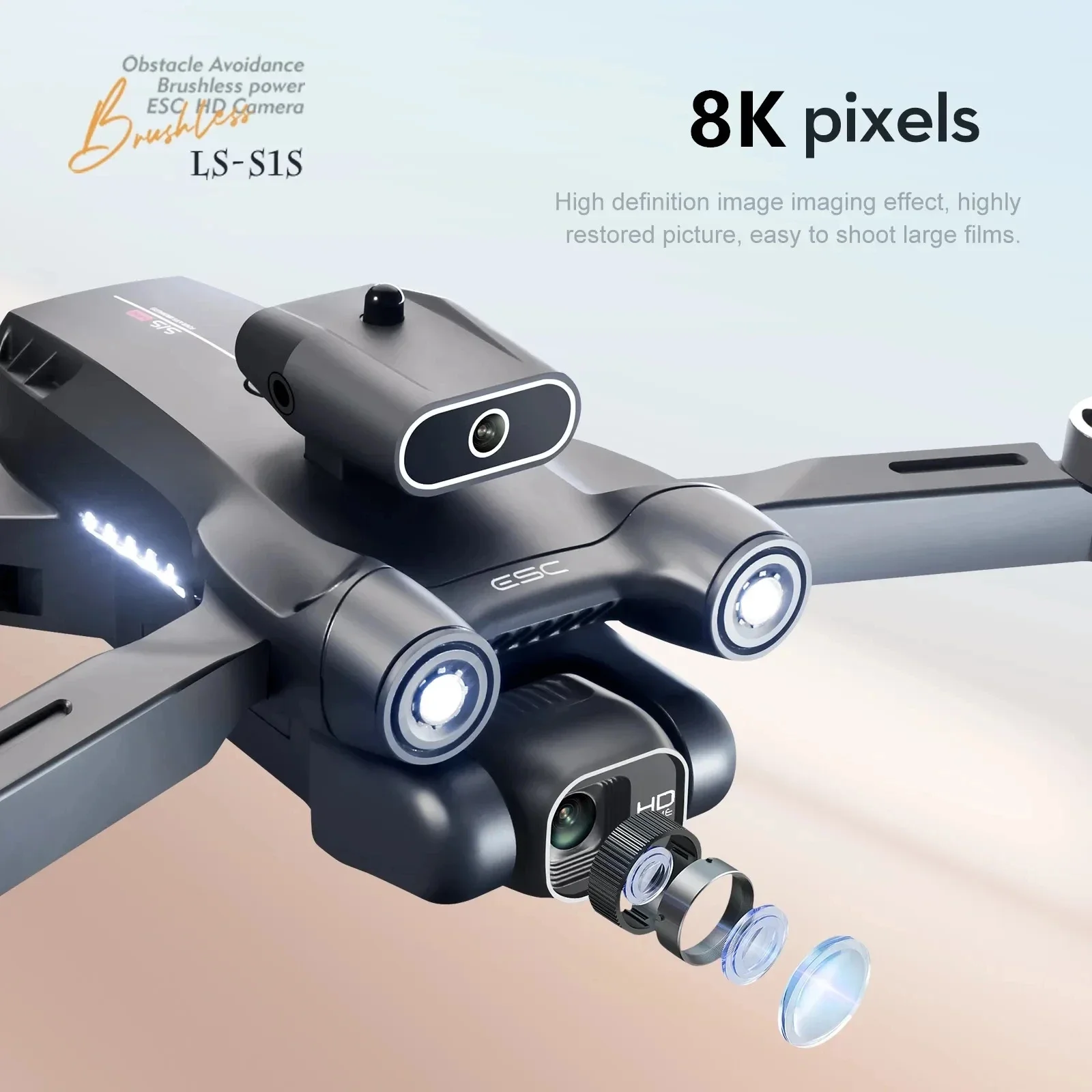 New S1S 5G GPS Drone Camera 8K - Drone Racing Camera recension och pris